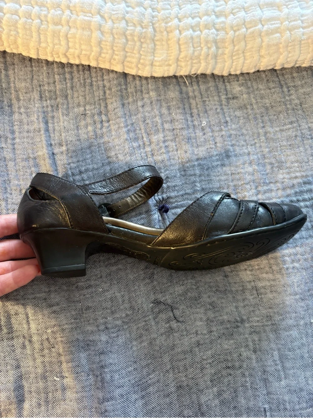 Women’s Black Leather Mary Jane Size 6.5